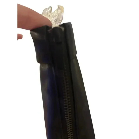 ZARA Faux Leather Side Zip Pants Black Size M - Picture 4 of 7